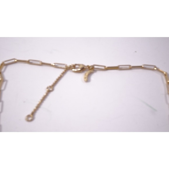 Banana Republic Women's Gold PAPERCLIP CHAIN NECKLACE NWT 38 - Picture 12 of 13